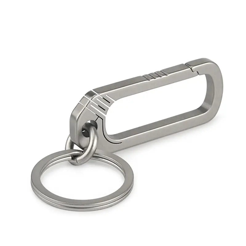 Titanium Buckle Keychain Titanium Alloy Creative Simplicity Buckles Camping Accessories Outdoor Pocket Tool