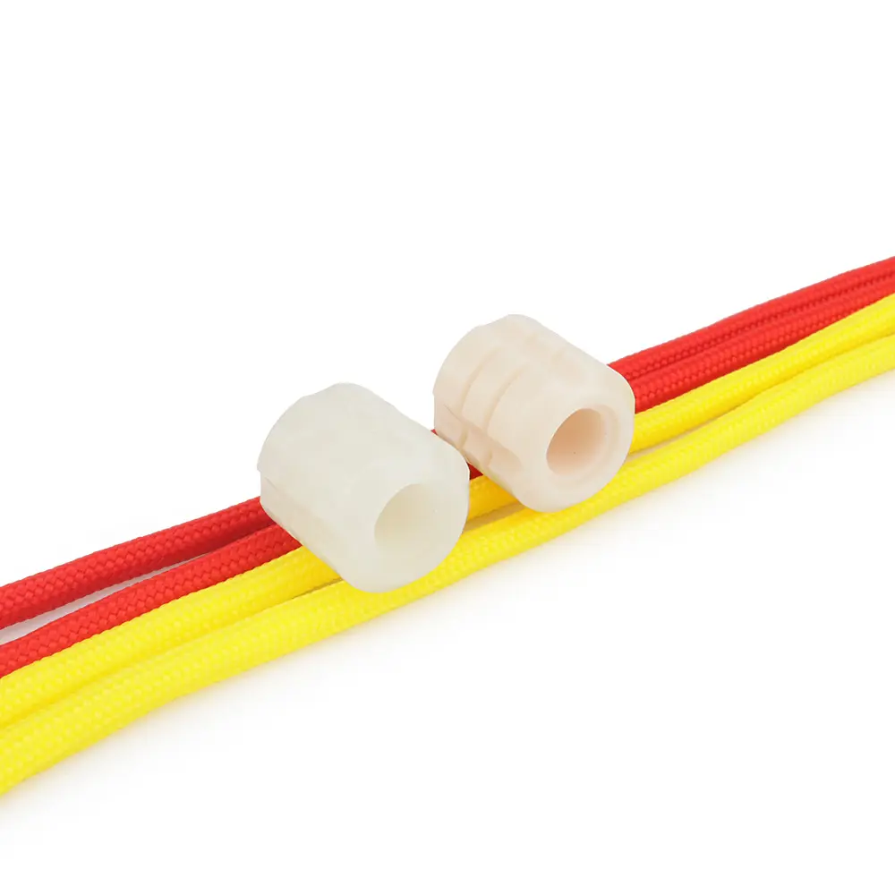 Luminous Resin Rope Bead Pendant White Beige Car Knife Accessories Umbrella Paracord Bead