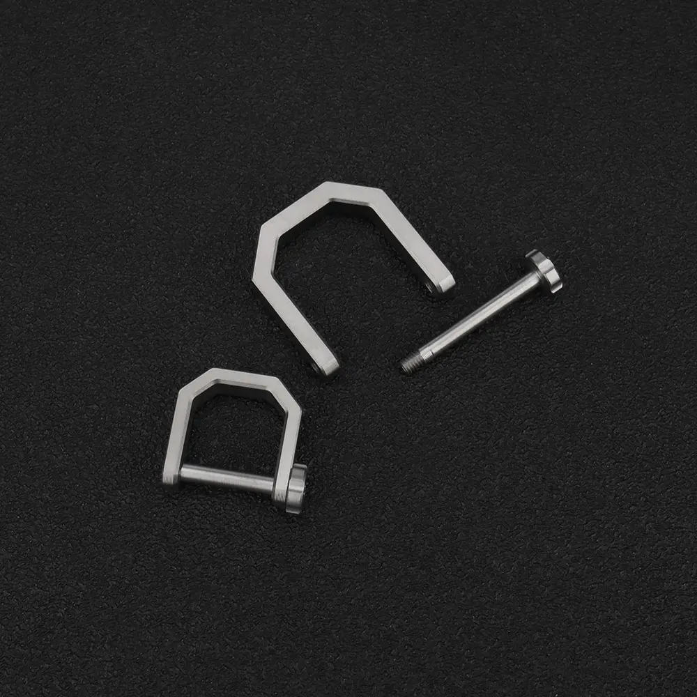 Convenient Titanium Alloy D Shape Horseshoe Buckle Keyring Car Buckle Accessories Outdoor EDC Tool