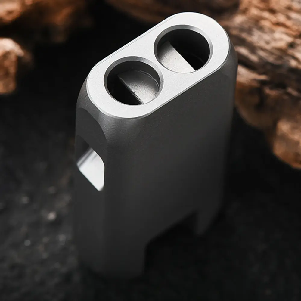 Titanium Alloy Whistle Training Whistle Outdoor Small Tool EDC Camping Hiking