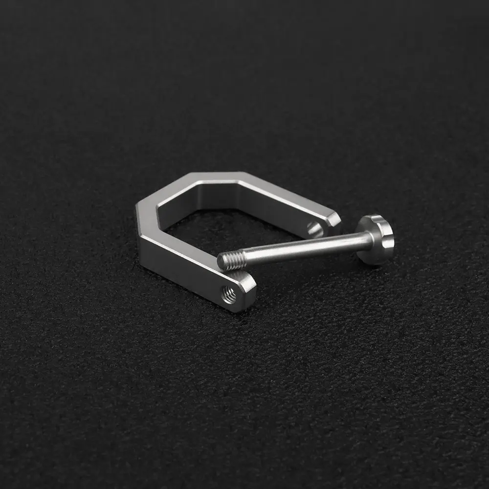 Convenient Titanium Alloy D Shape Horseshoe Buckle Keyring Car Buckle Accessories Outdoor EDC Tool