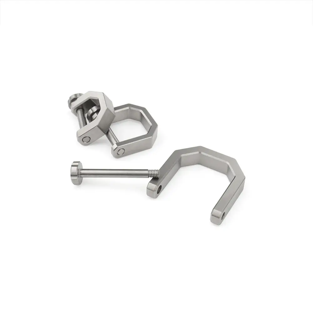 Convenient Titanium Alloy D Shape Horseshoe Buckle Keyring Car Buckle Accessories Outdoor EDC Tool