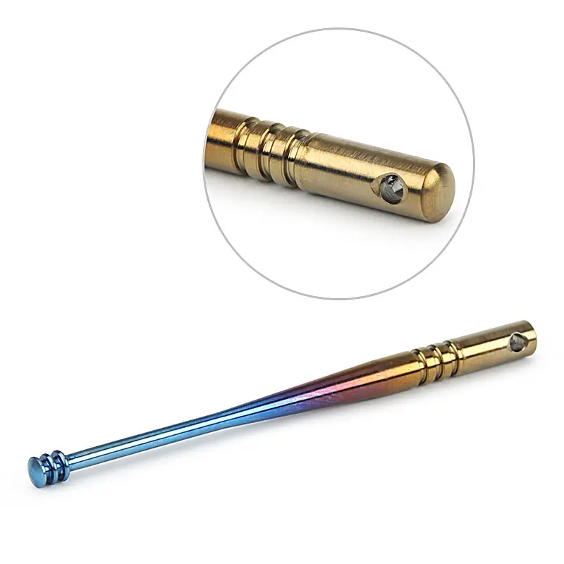 2pcs/set Titanium Toothpick Earpick Set Titanium Ear Spoon Outdoor Pocket Tool Multifunctional