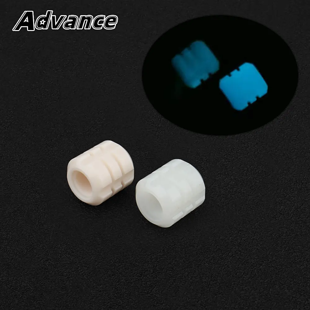 Luminous Resin Rope Bead Pendant White Beige Car Knife Accessories Umbrella Paracord Bead