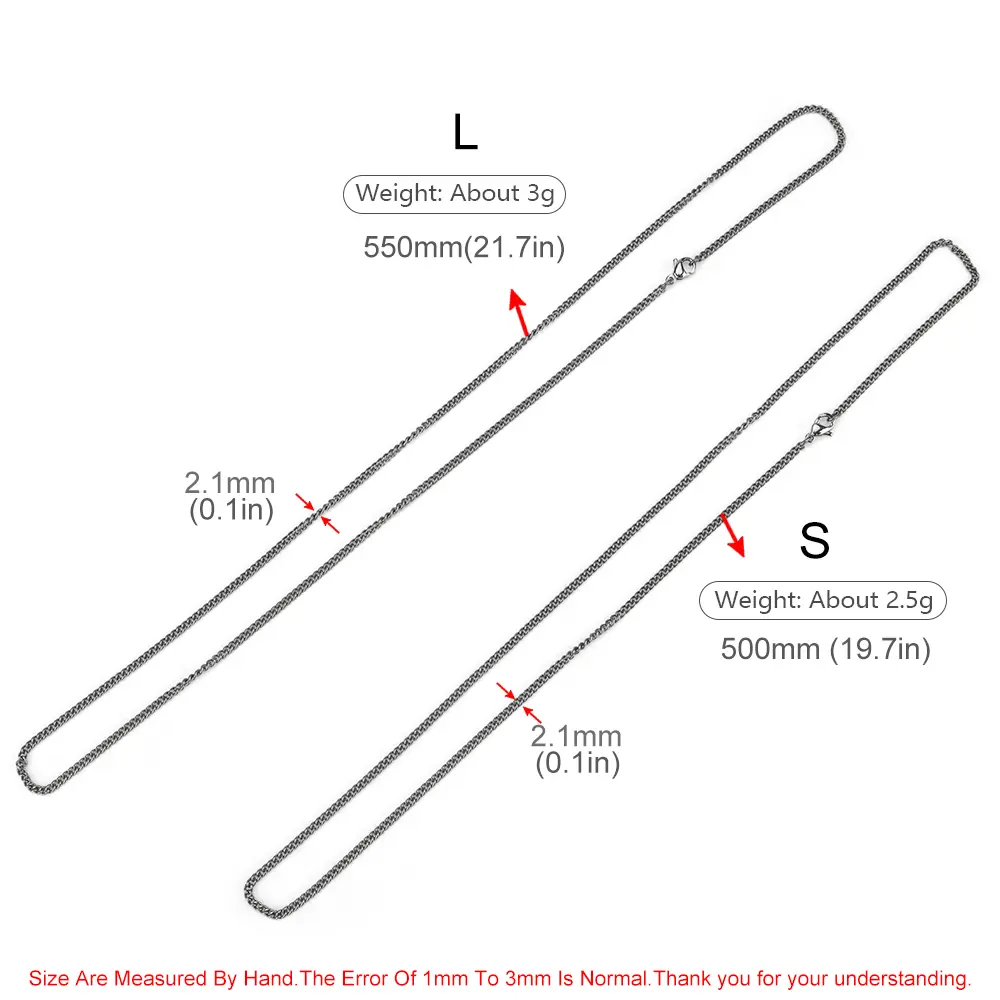 Titanium Alloy Chain Pendant Accessories Twist Chain Necklace Light Weight for Outdoor Use