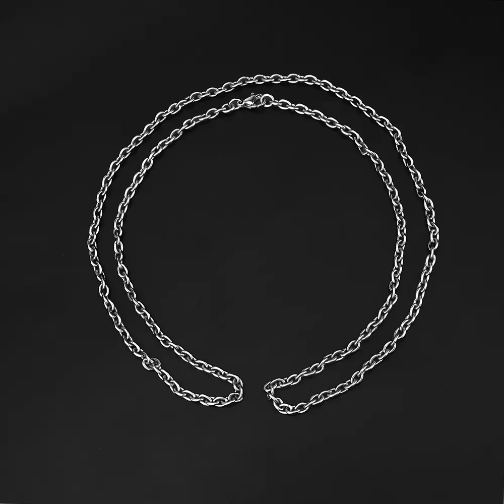 65cm Titanium Chain Lightweight Outdoor Accessories DIY Titanium Alloy Necklace