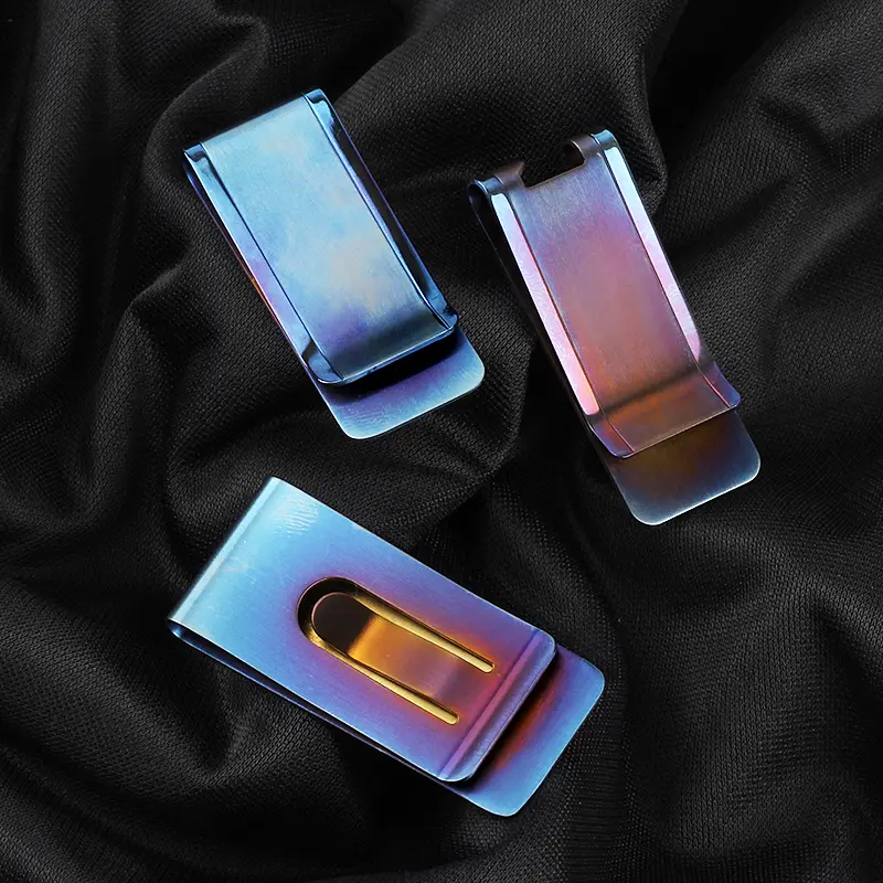 3 Style Blue Titanium Alloy Money Clip Pocket Tools Metal Money Holder With Bottle Opener EDC For Outdoor Camping