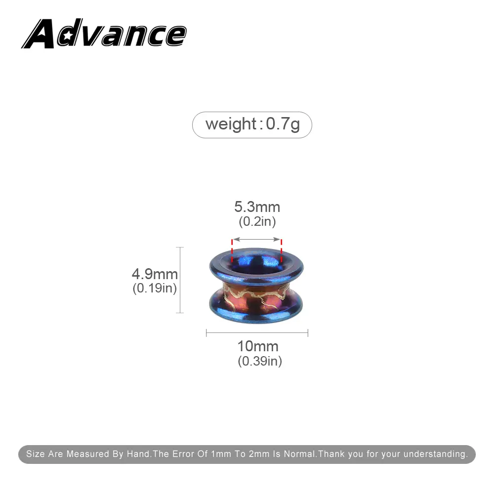 Small Size Bracelet Spacer Titanium Alloy Bead Paracord Rope Beads Keychain DIY Pendant