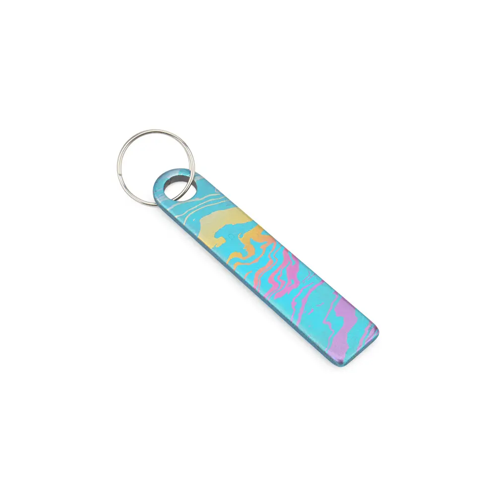 Colorful Titanium Alloy Keyring Pendant Key Chain Titanium Paracord Outdoor Tool Accessories