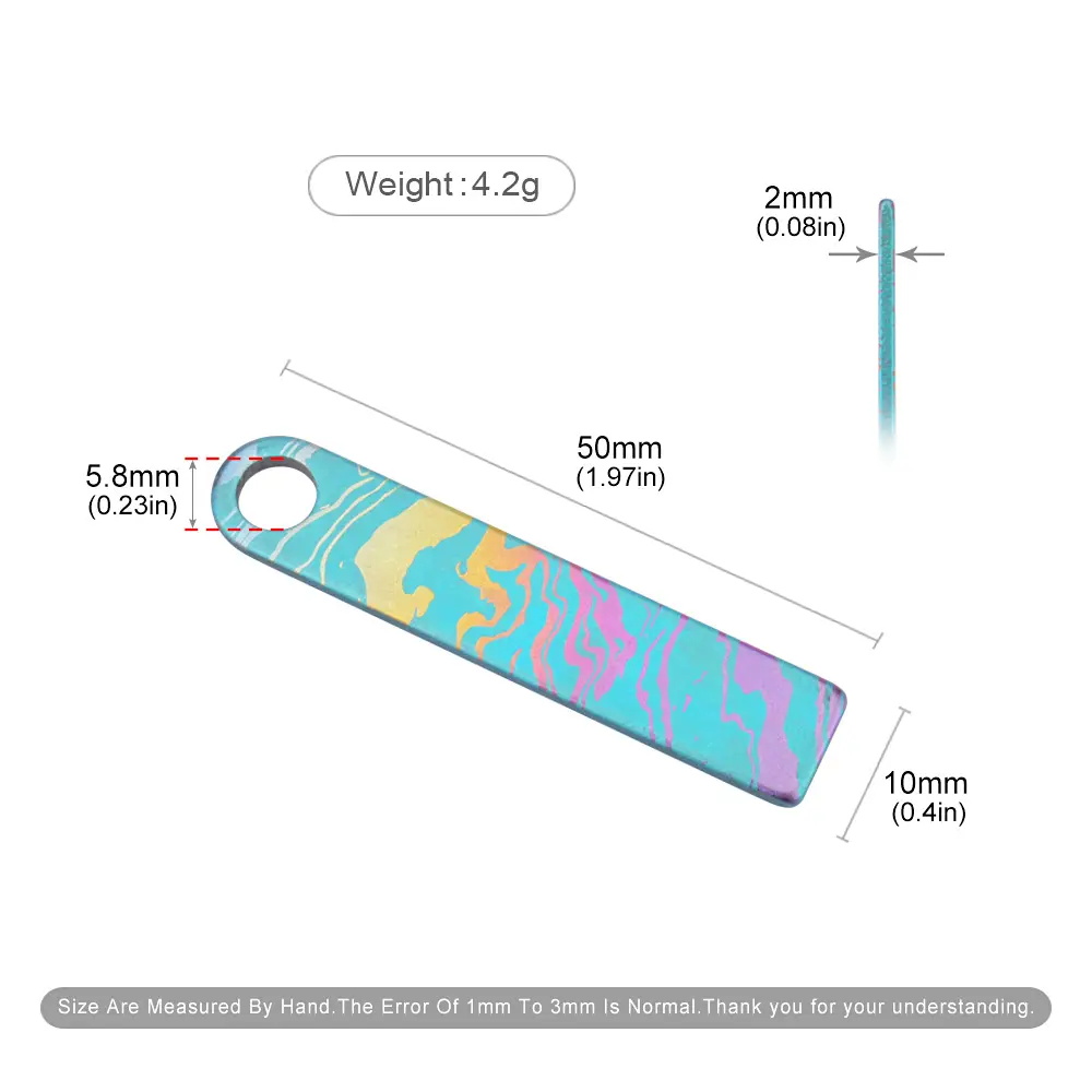 Colorful Titanium Alloy Keyring Pendant Key Chain Titanium Paracord Outdoor Tool Accessories