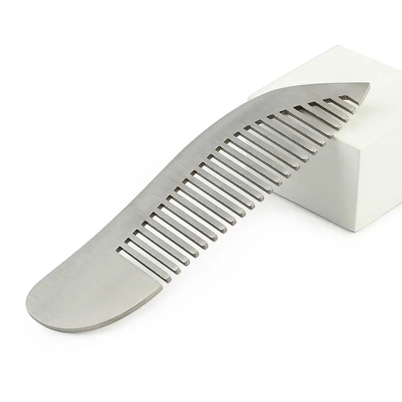1pcs Portable Titanium Alloy Comb Does Not Rust Anti-static Titanium Comb  EDC Outdoor Accessories
