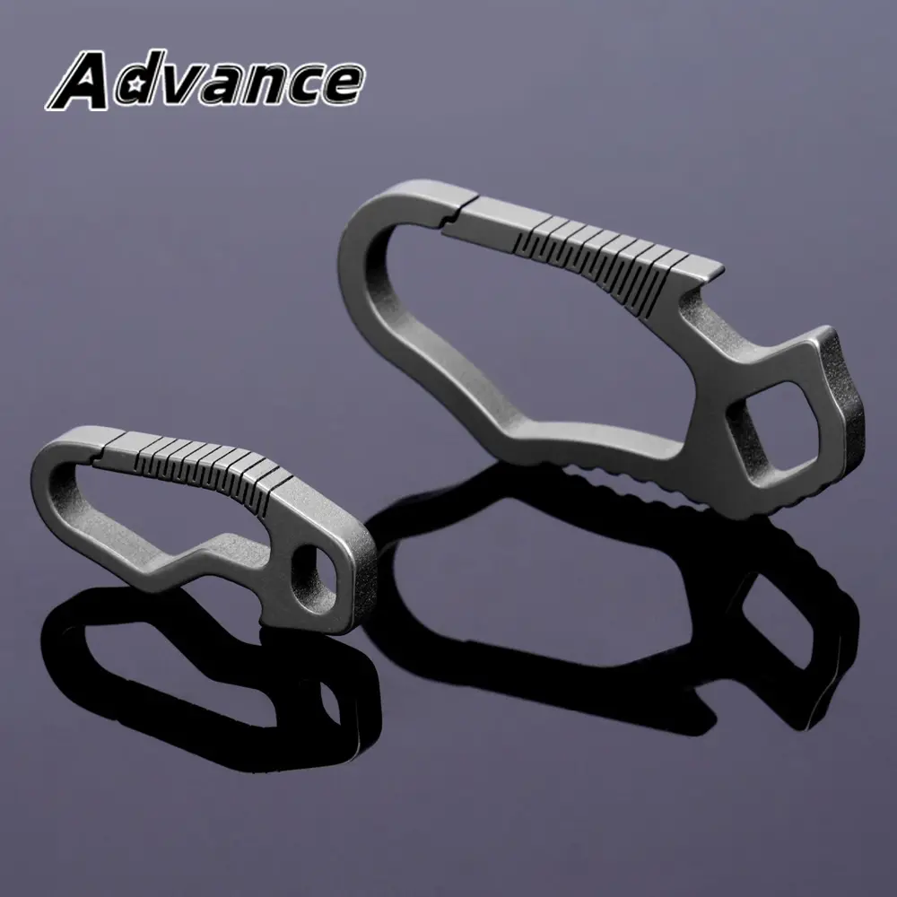 S/L Titanium Alloy Small Key Chain Titanium Keyring Accessories Outdoor EDC Tool