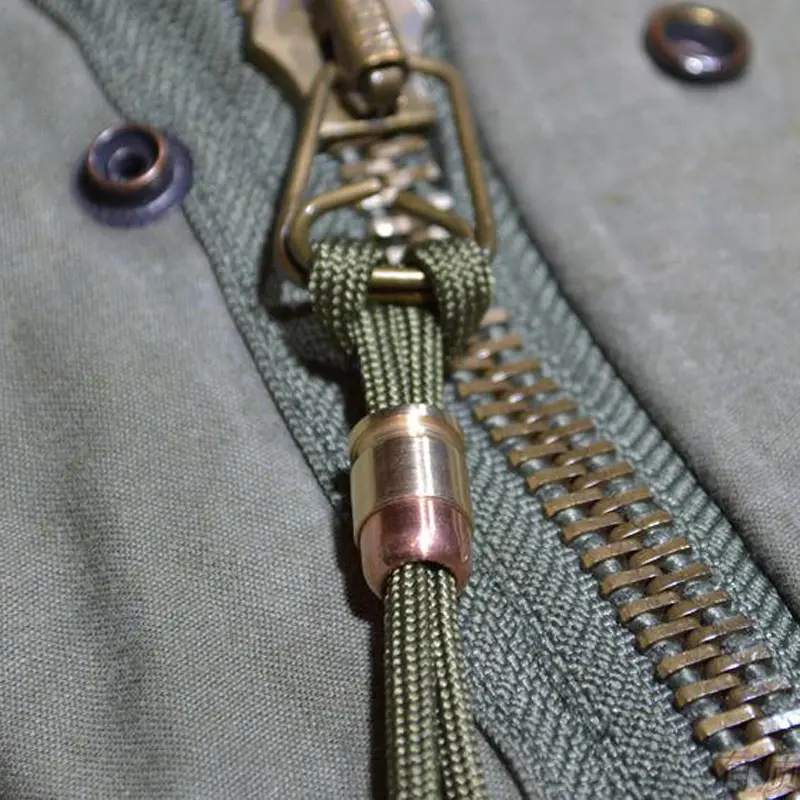Brass Small Fat Paracord Beads Umbrella Rope Bead Outdoor Gadgets Pendant