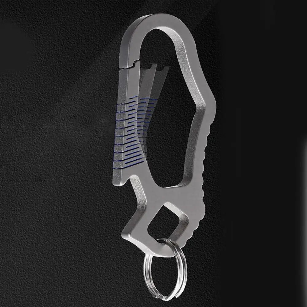 S/L Titanium Alloy Small Key Chain Titanium Keyring Accessories Outdoor EDC Tool