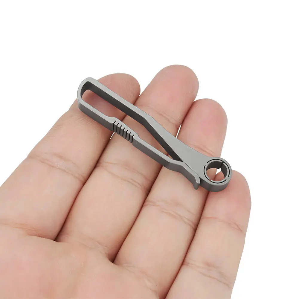 Titanium Alloy Waistband Keychain Waist Belt Buckle Outdoor EDC Tool