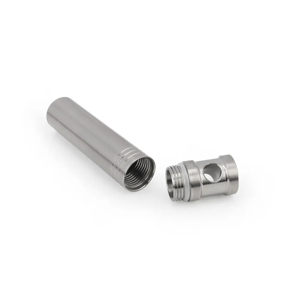 1pc Titanium Alloy Storage Bottle Waterproof Canister Outdoor Tool EDC Pill Samll Bottle Keyring