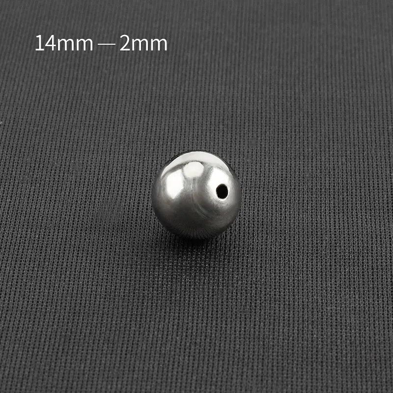 14mm/15mm/16mm Ball Titanium Alloy Knife Beads EDC Titanium Ball Paracord Bead DIY Bracelet Keyring Accessories