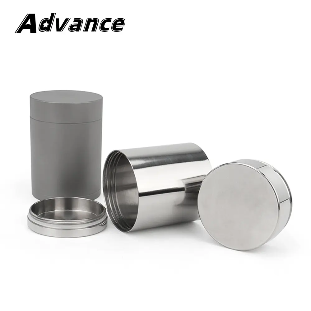 Titanium Alloy Canister Cans Portable Box Sealed Bins Storage Bottle Outdoor Camping Tool
