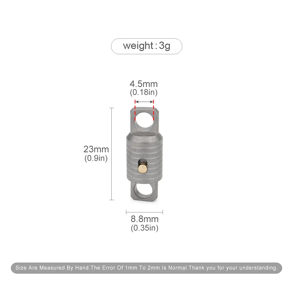 Universal Keychain With Locking Buckle Titanium Alloy Car Key Chain Buckle Outdoor EDC Tool
