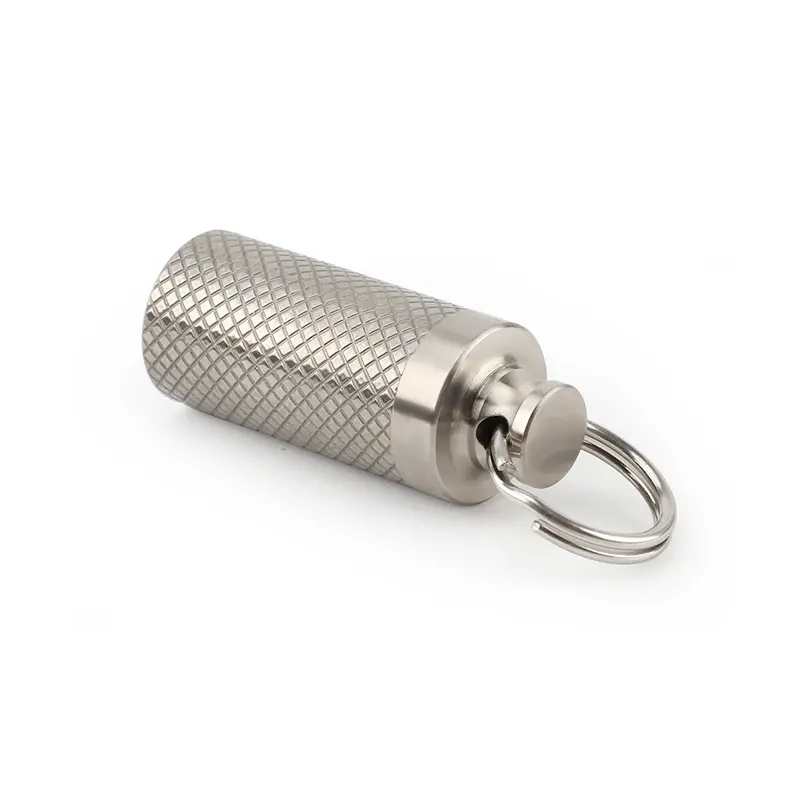 Small Portable Mini Titanium Alloy Seals Bottle Waterproof Canister Bottles Outdoor EDC Supplies