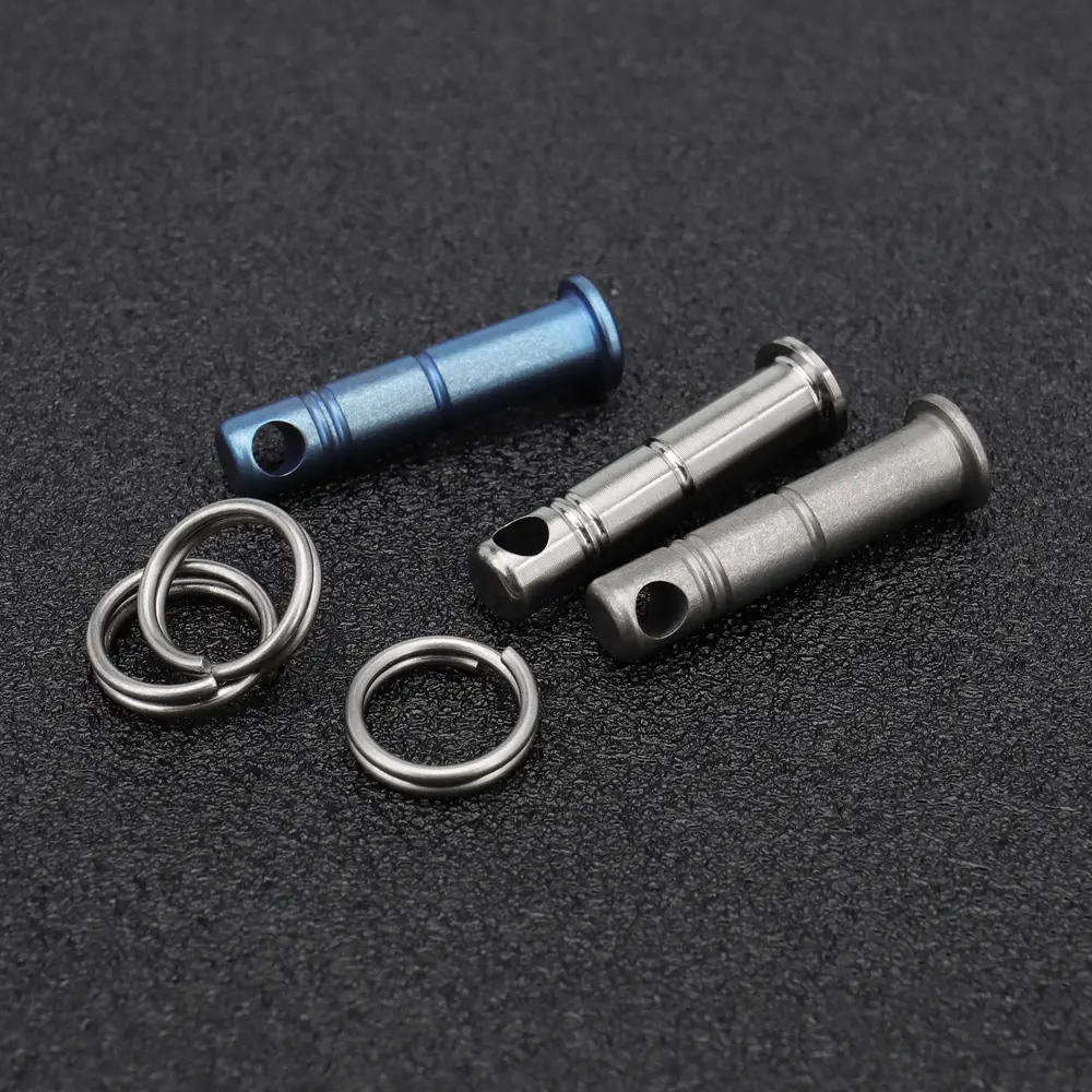 Pendant Accessories Titanium Knife Bead Titanium Alloy Connecting Rod Rope Paracord DIY