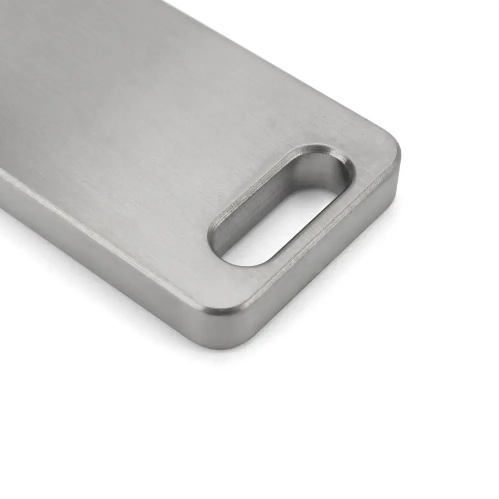 1pc Titanium Alloy Blank Plate Keychain Pendant Titanium Keyring Outdoor Tool Accessories