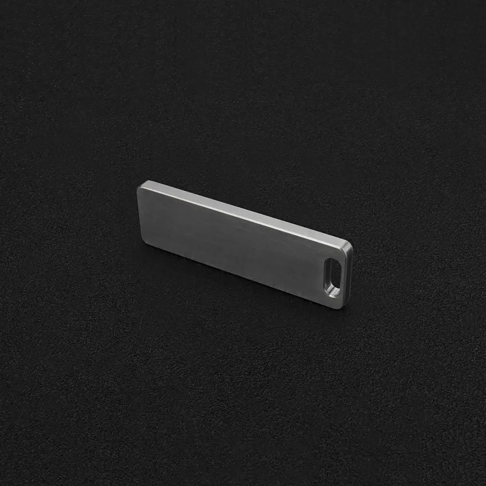 1pc Titanium Alloy Blank Plate Keychain Pendant Titanium Keyring Outdoor Tool Accessories