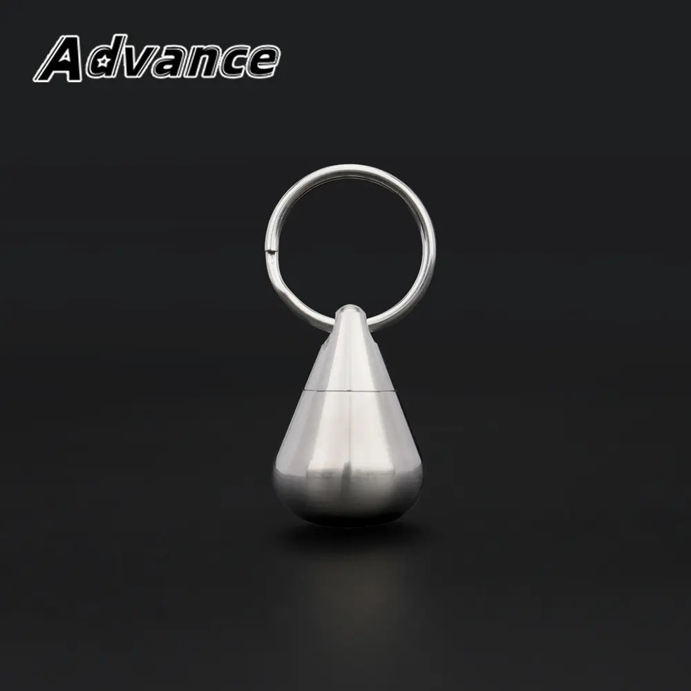 Mini Titanium Alloy Seal Bottle Waterproof Bottles Water Drop Shape Outdoor Camping EDC Tool Titanium Sealed