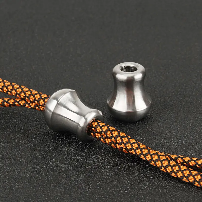 Umbrella Rope Accessories Titanium Alloy Knife Beads DIY Paracord Bead Keyring Accessories