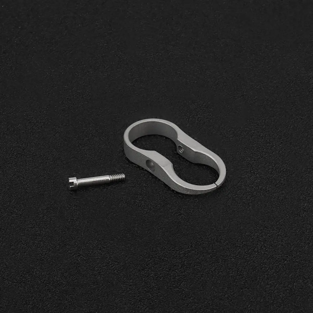 Mini Titanium Alloy horseshoe Buckle Car Keychain Outdoor Tool EDC