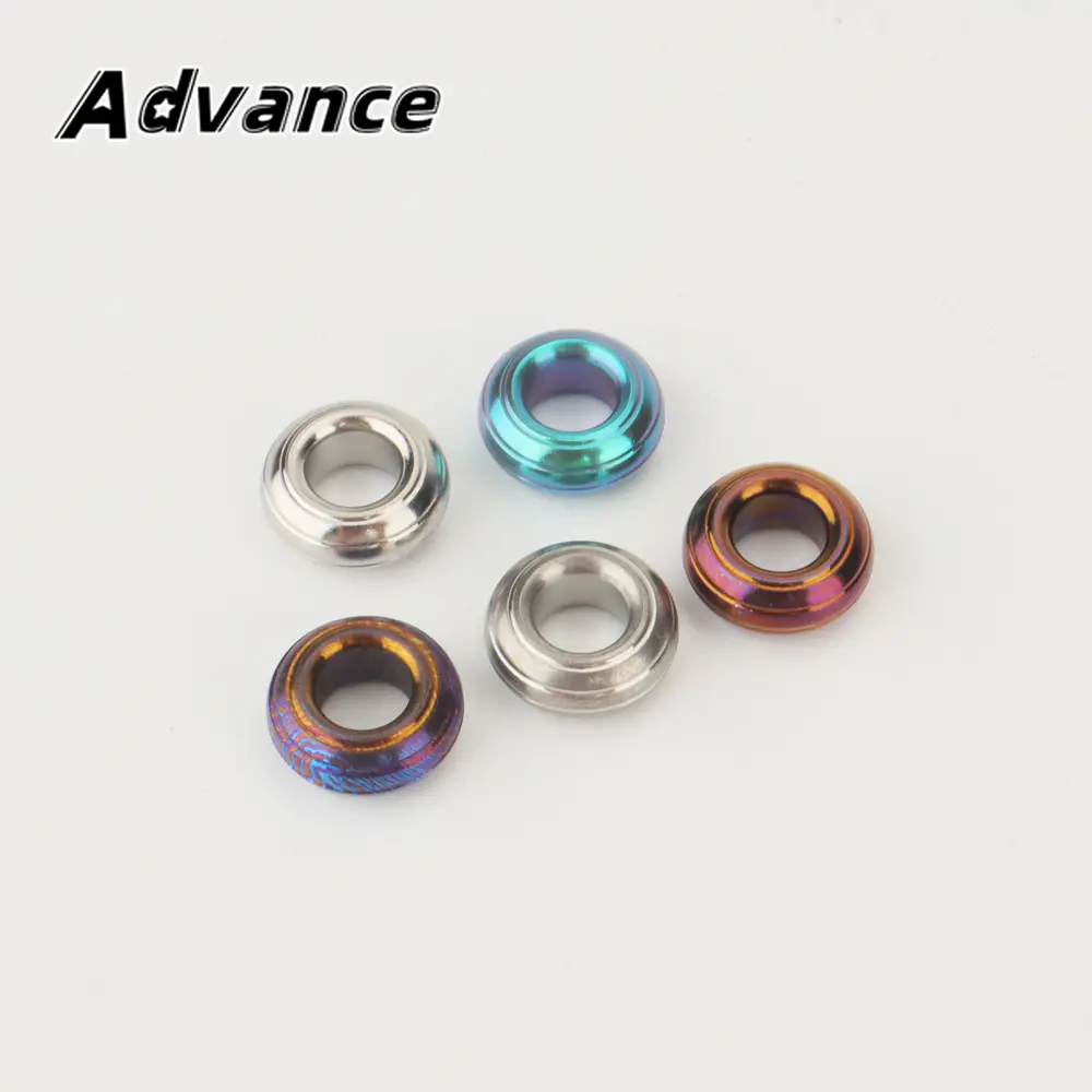 1pc Paracord Small Bead Bracelet Spacer Titanium Alloy Paracord Rope Beads DIY Pendant