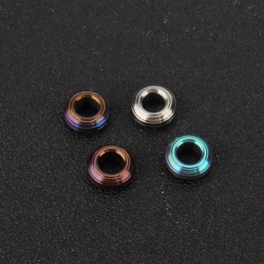 1pc Paracord Small Bead Bracelet Spacer Titanium Alloy Paracord Rope Beads DIY Pendant