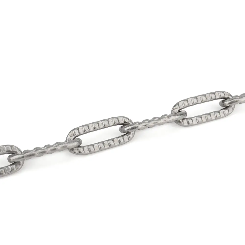 Embossing Titanium Alloy Flat Chain Necklace Outdoor Multifunctional Tool Accessory Lightweight Portable