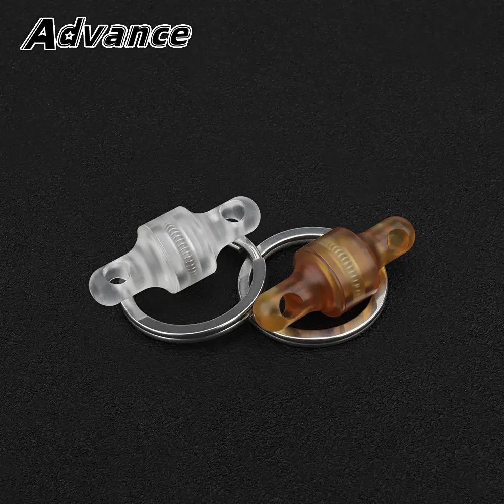 Transparent Plastic Keychain Buckle Resin Key Waist Ring Outdoor Tool EDC