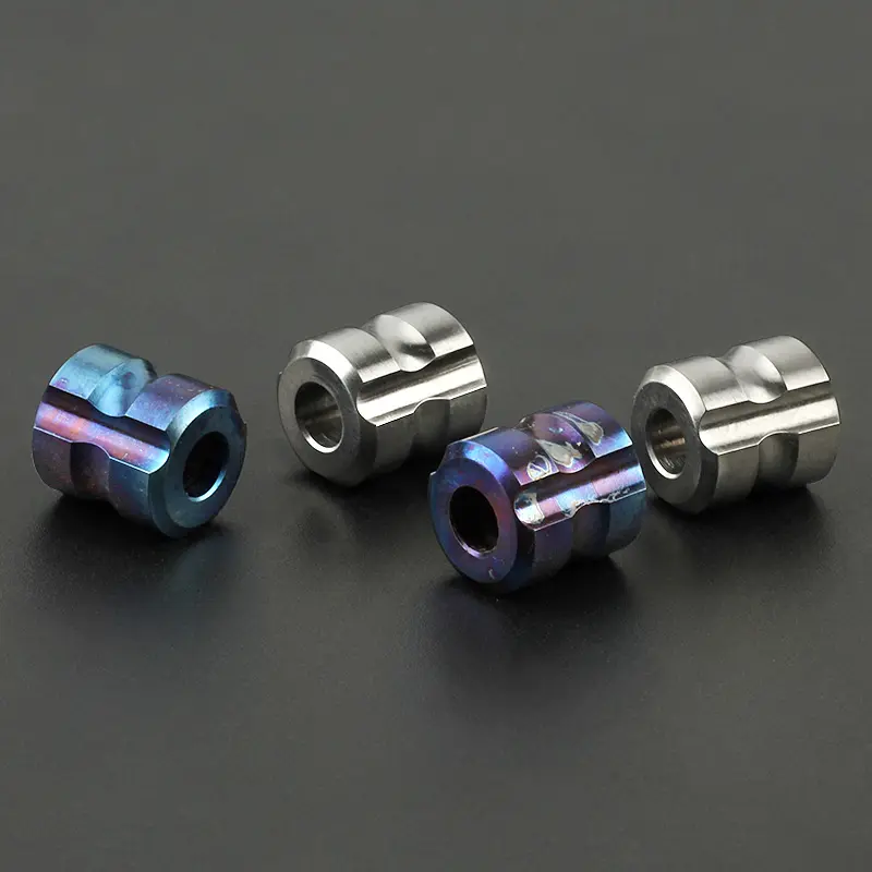 1PC Simple Shape Titanium Alloy Knife Beads Paracord Bead Umbrella Rope Titanium DIY Pendant