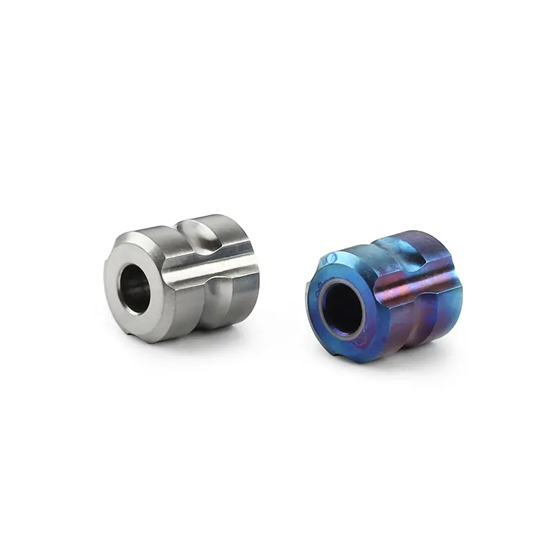 1PC Simple Shape Titanium Alloy Knife Beads Paracord Bead Umbrella Rope Titanium DIY Pendant