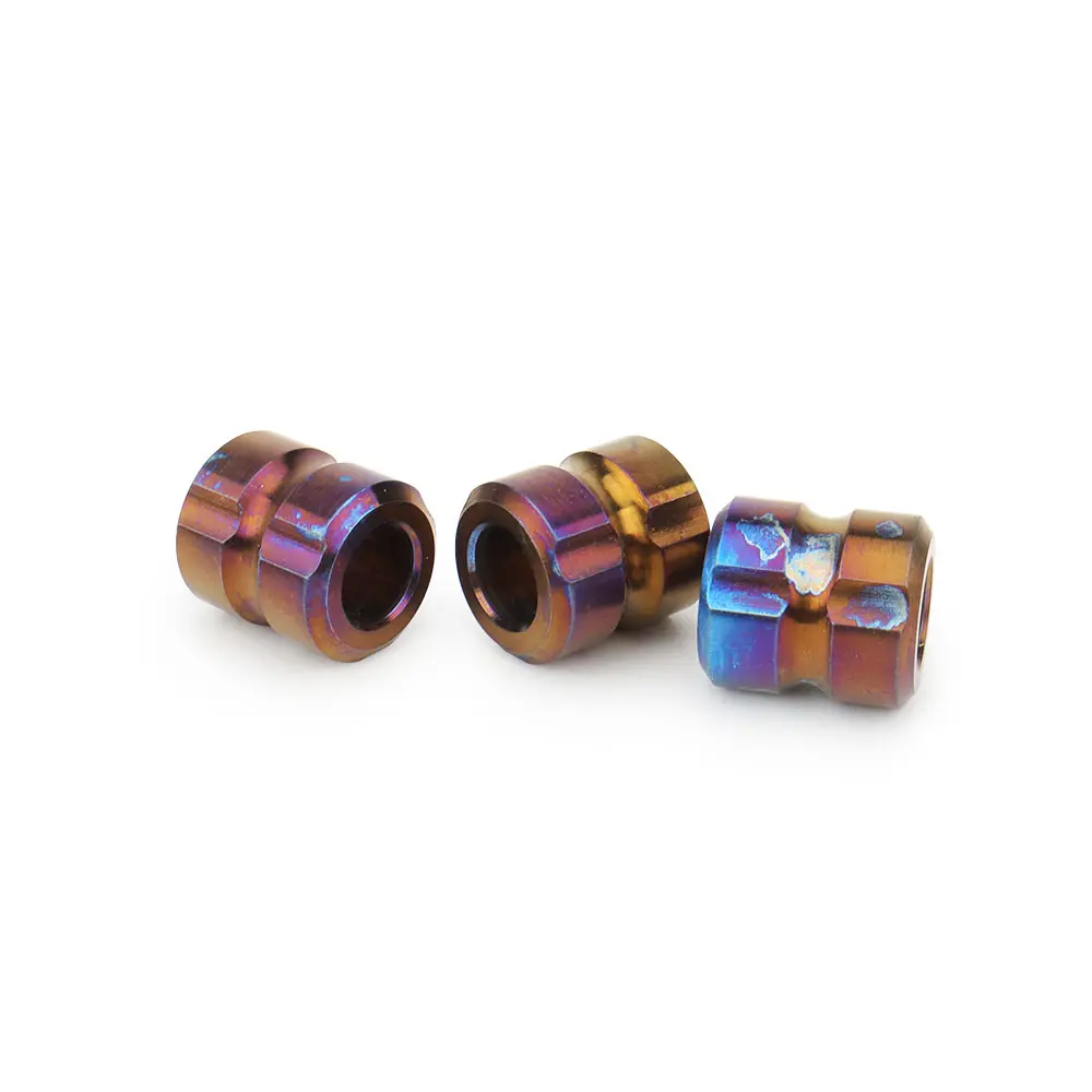 1PC Simple Shape Titanium Alloy Knife Beads Paracord Bead Umbrella Rope Titanium DIY Pendant