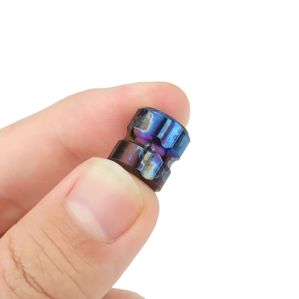 1PC Simple Shape Titanium Alloy Knife Beads Paracord Bead Umbrella Rope Titanium DIY Pendant