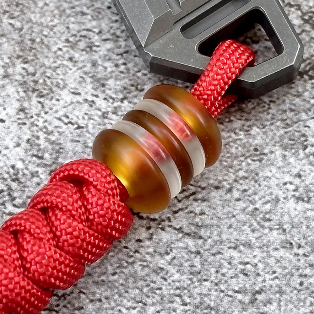 Hamburg Shape Rope Pendant Bead DIY Multi Layer Pendant Keychain Accessories Paracord Bead