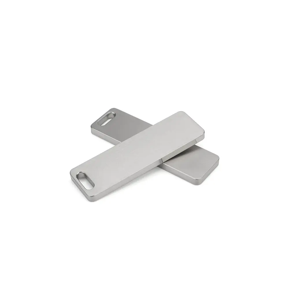 3pcs/5pcs Wholesale Titanium Alloy Blank Plate EDC Keychain Pendant Keyring Outdoor Tool Accessories