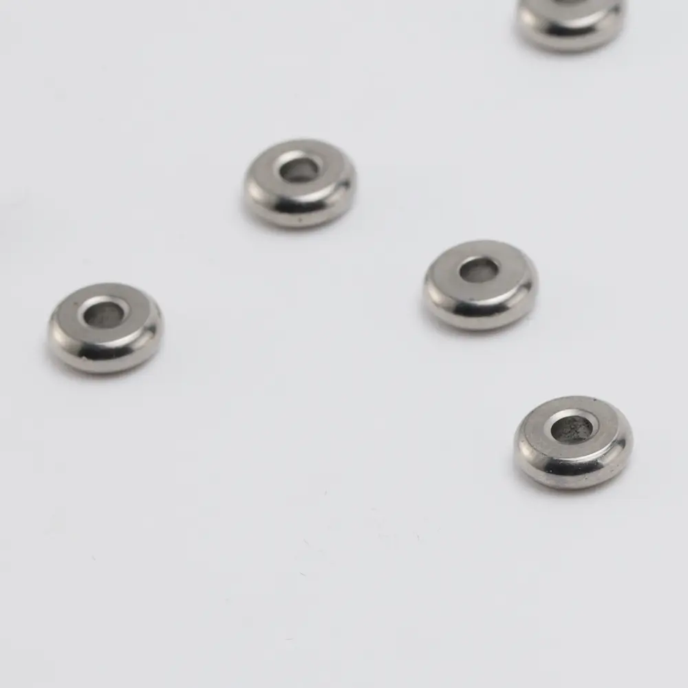 10pcs Mini Size Titanium Alloy Beads DIY Braided Paracord Bead Umbrella Rope Pendant Keyring Accessories