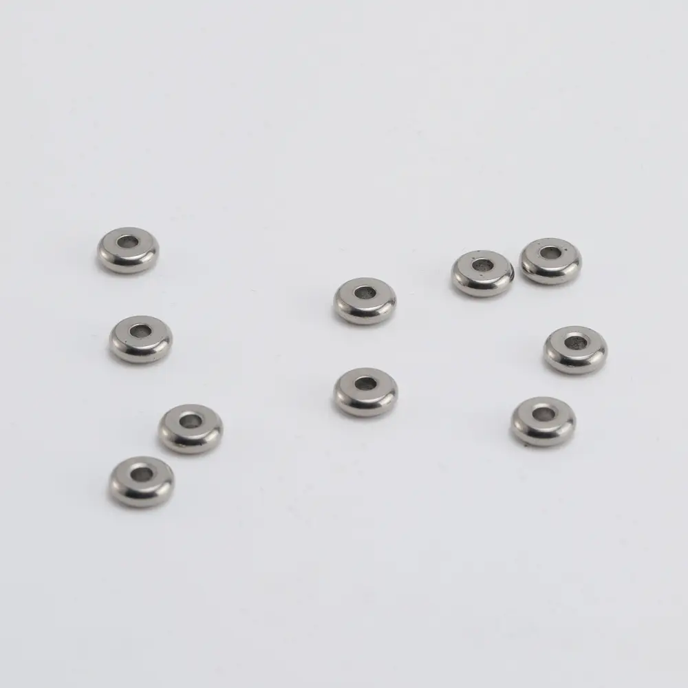 10pcs Mini Size Titanium Alloy Beads DIY Braided Paracord Bead Umbrella Rope Pendant Keyring Accessories