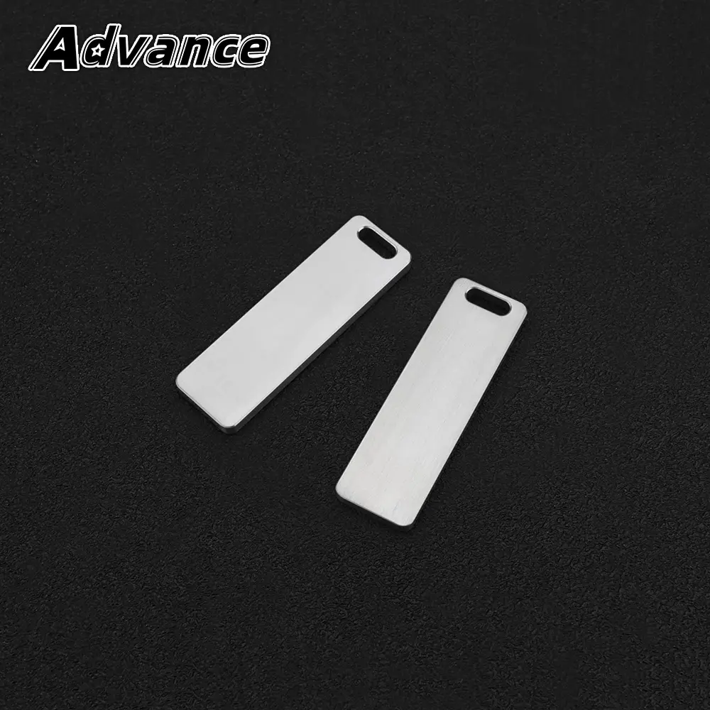 3pcs/5pcs Wholesale Titanium Alloy Blank Plate EDC Keychain Pendant Keyring Outdoor Tool Accessories