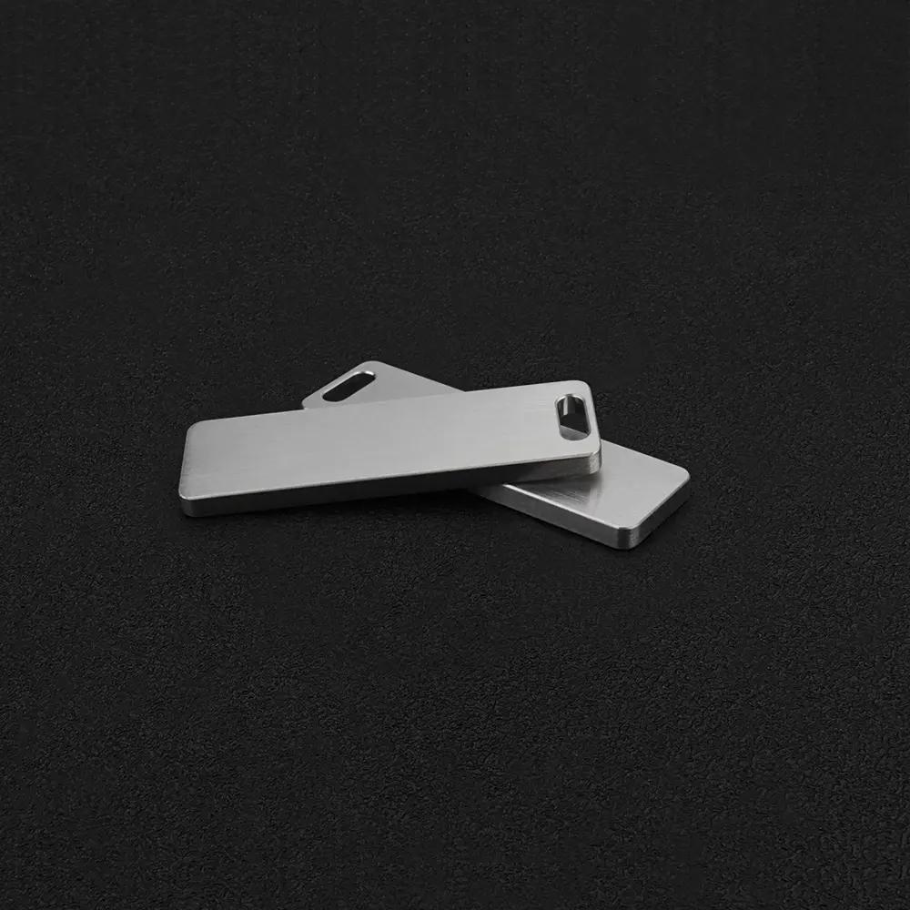 3pcs/5pcs Wholesale Titanium Alloy Blank Plate EDC Keychain Pendant Keyring Outdoor Tool Accessories