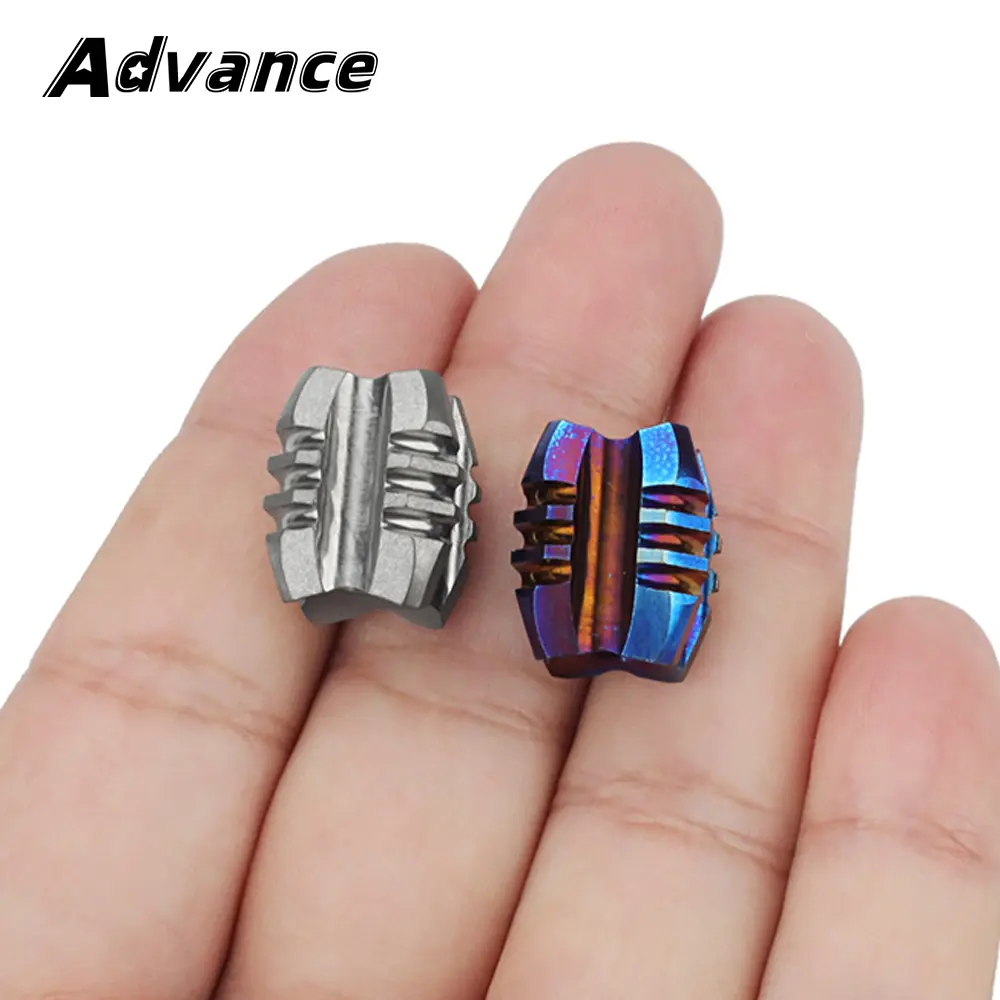 New Style Titanium Alloy Bead Paracord Beads Rope Keychain DIY Pendant
