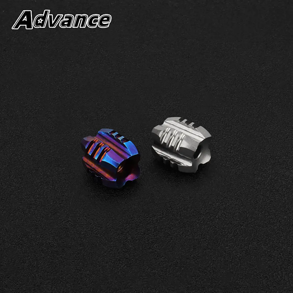 New Style Titanium Alloy Bead Paracord Beads Rope Keychain DIY Pendant