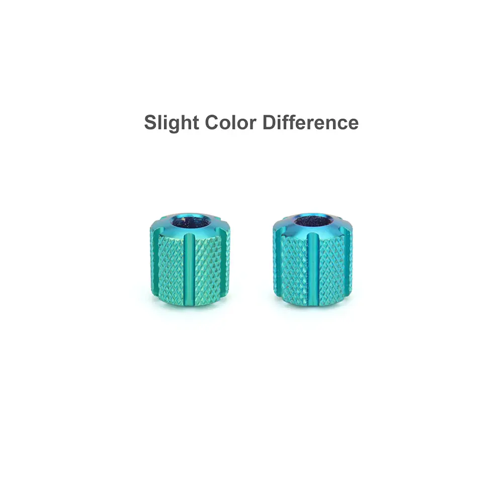 Titanium Alloy Beads Tail Pendant Paracord Rope Bead DIY Pendant Keychain Outdoor Tool Accessories