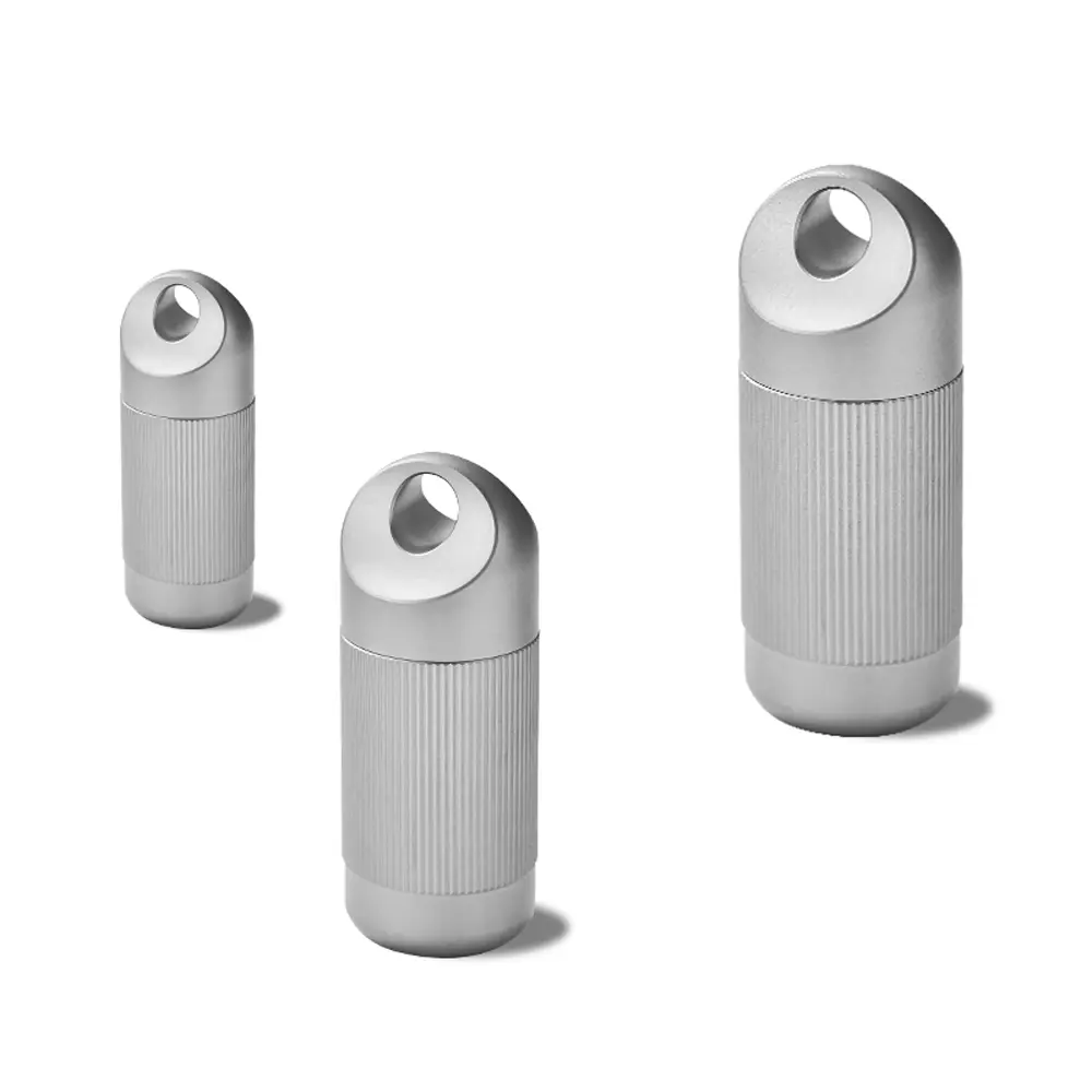 S/M/L Titanium Alloy Waterproof Bottle Storage Container Seal Bottle Portable Outdoor Tool EDC