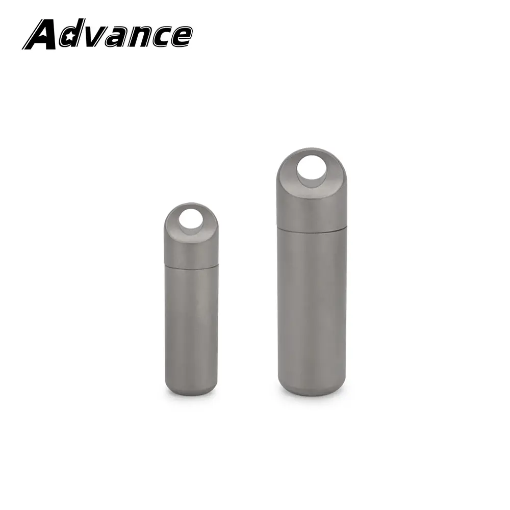 Small Storage Bottle Titanium Alloy Seal Bottle Waterproof Outdoor EDC Tool Vial