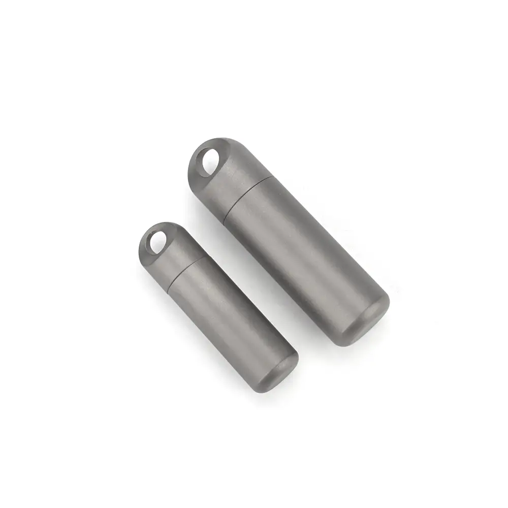 Small Storage Bottle Titanium Alloy Seal Bottle Waterproof Outdoor EDC Tool Vial